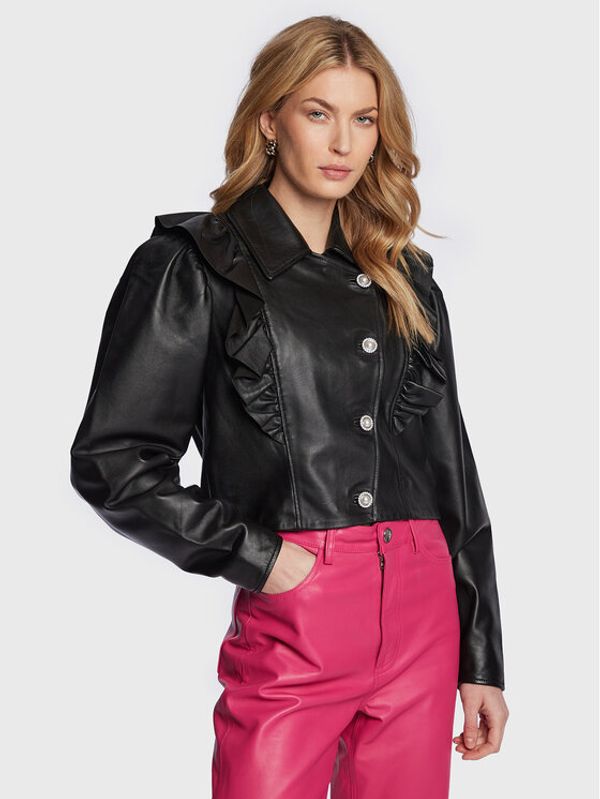 Custommade Custommade Usnjena jakna Faria 999418844 Črna Regular Fit