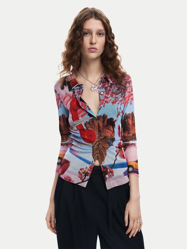 Desigual Desigual Bluza Surreal Blossom 24WWTK84 Pisana Slim Fit