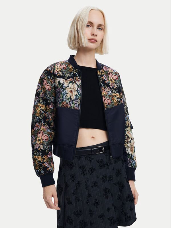 Desigual Desigual Bomber jakna Roterdam 24WWEWB1 Črna Regular Fit