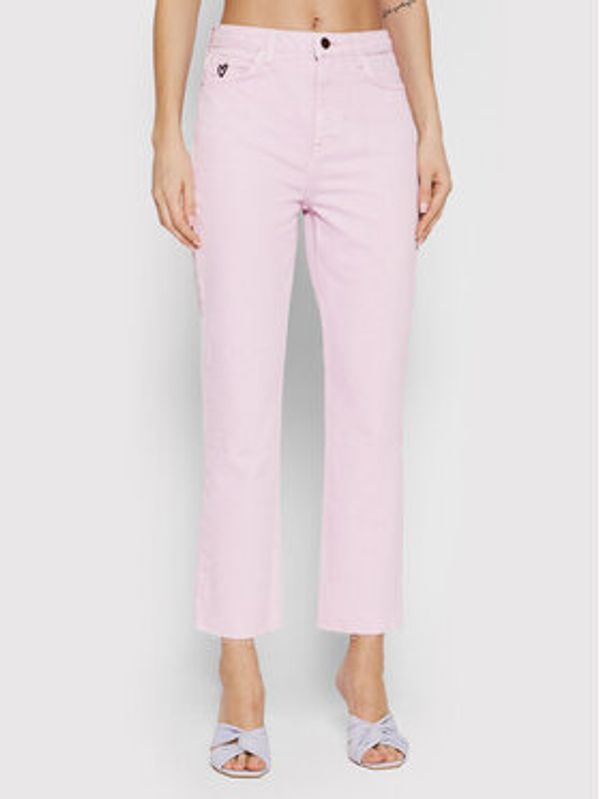 Desigual Desigual Jeans hlače Lena 22SWDD52 Vijolična Straight Fit