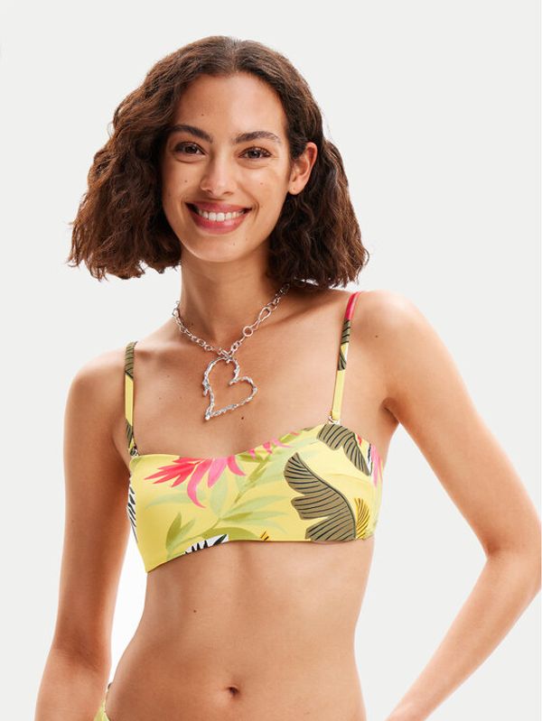 Desigual Desigual Gornji del bikini Palms 24SWMK06 Rumena