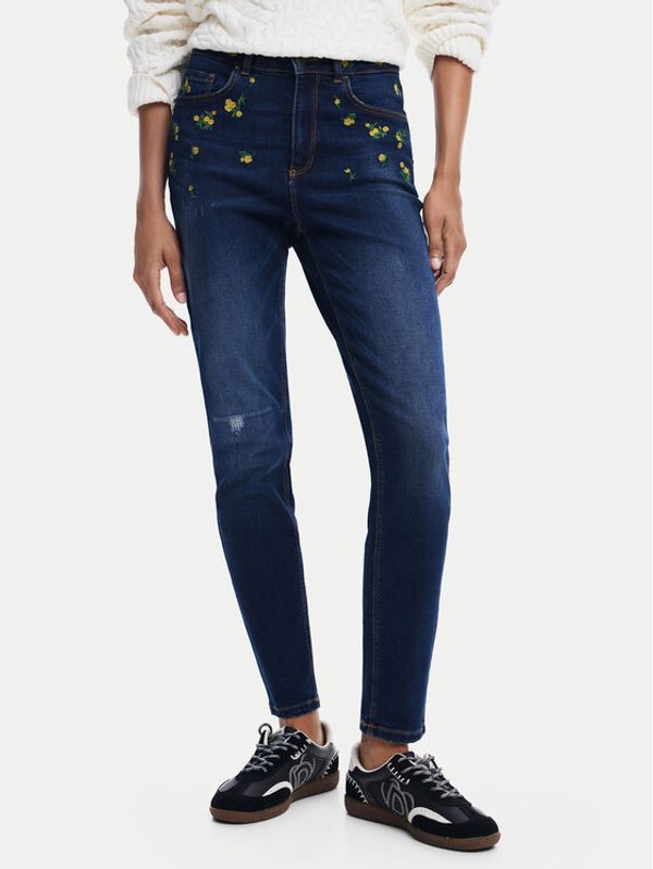 Desigual Desigual Jeans hlače Akira 24WWDD24 Mornarsko modra Skinny Fit