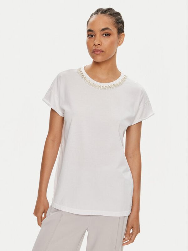 Dixie Dixie Majica T924J014 Bela Regular Fit