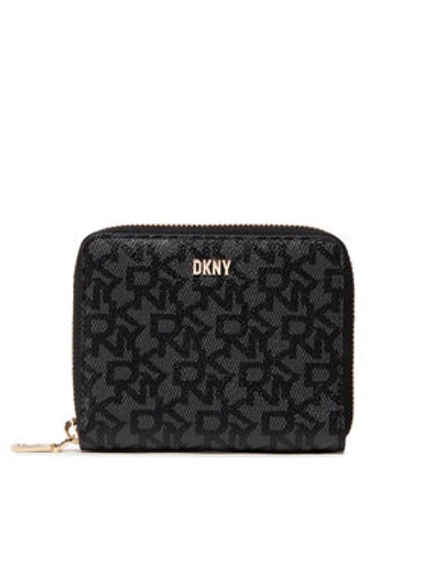 DKNY DKNY Velika ženska denarnica Bryant Sm Zip Aroun R831J656 Črna