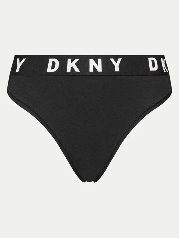 DKNY DKNY Klasične spodnje hlačke z visokim pasom DK8505 Črna