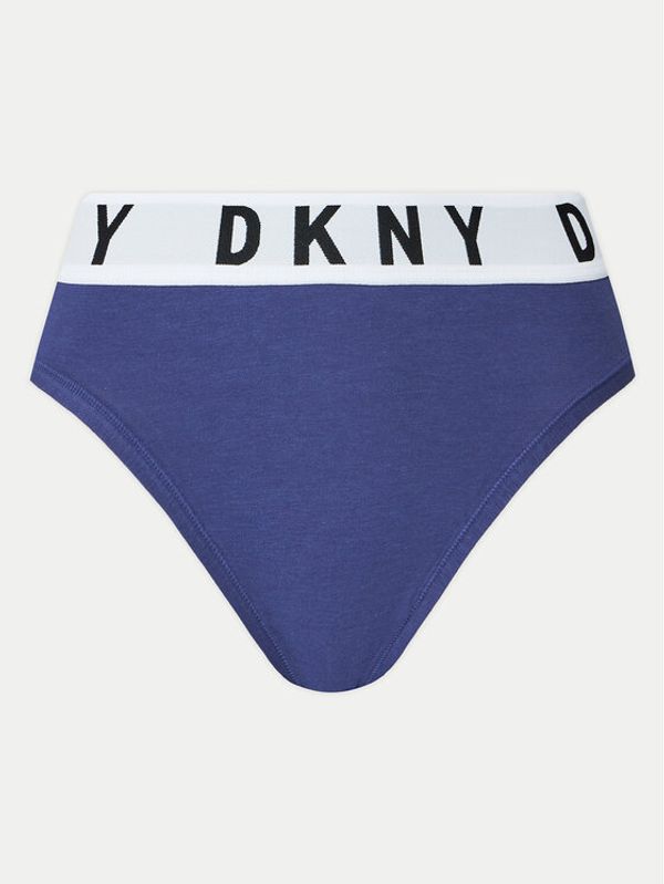 DKNY DKNY Klasične spodnje hlačke z visokim pasom DK8505 Modra