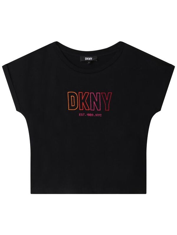 DKNY DKNY Majica D35S82 S Črna Regular Fit
