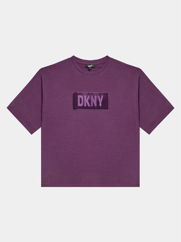 DKNY DKNY Majica D35T02 D Vijolična Regular Fit
