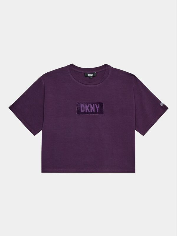 DKNY DKNY Majica D35T02 S Vijolična Regular Fit