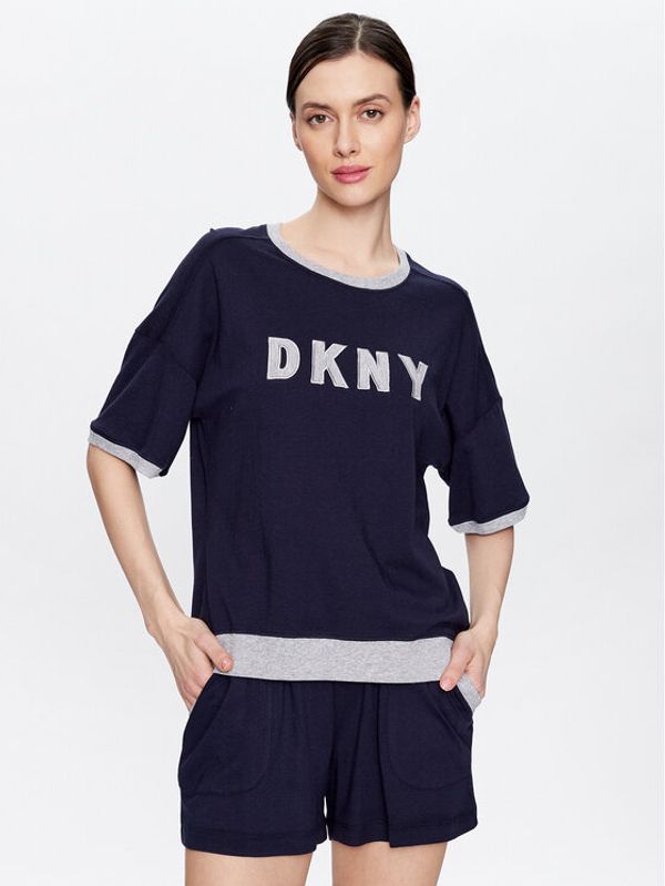 DKNY DKNY Pižama YI3919259 Mornarsko modra Regular Fit