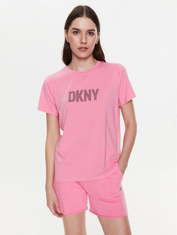 DKNY Sport DKNY Sport Majica DP2T6749 Roza Classic Fit