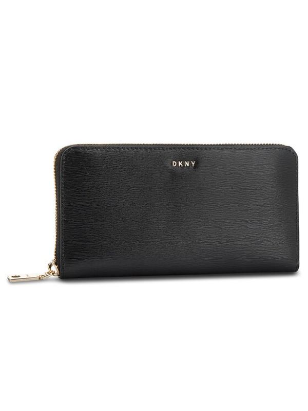 DKNY DKNY Velika ženska denarnica Bryant New Zip Around R8313658 Črna