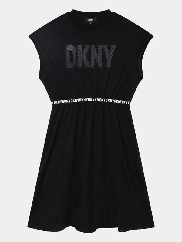 DKNY DKNY Vsakodnevna obleka D32898 S Črna Regular Fit