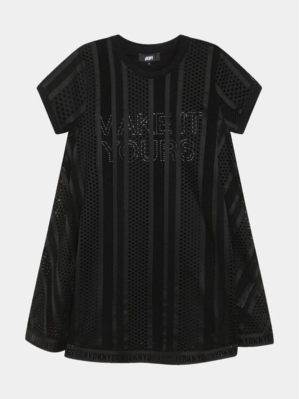 DKNY DKNY Vsakodnevna obleka D32899 S Črna Regular Fit