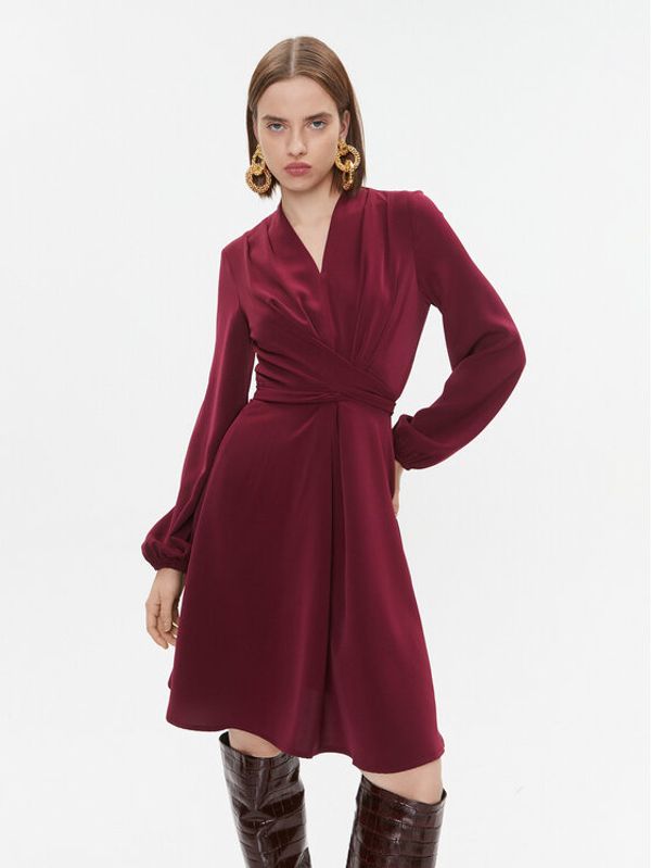 DKNY DKNY Vsakodnevna obleka DD3G2174 Bordo rdeča Regular Fit