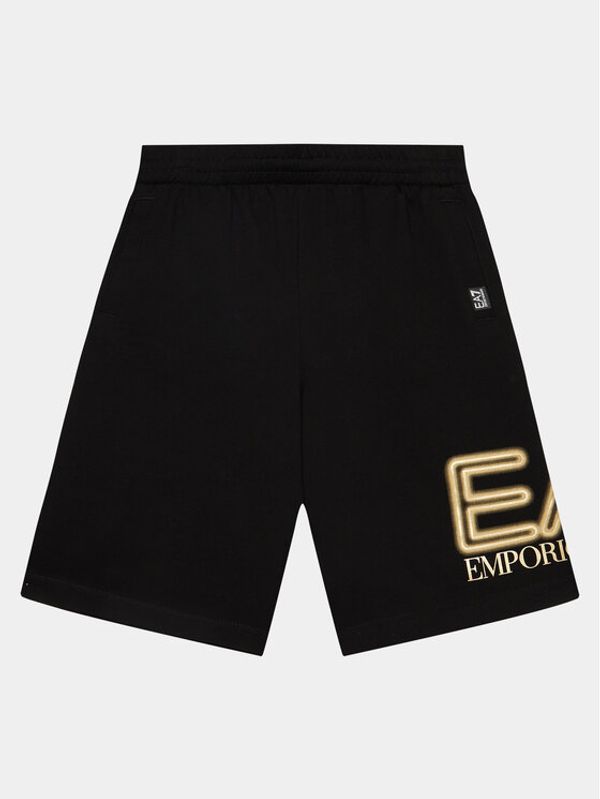 EA7 Emporio Armani EA7 Emporio Armani Kratke hlače iz tkanine 3DBS57 BJ05Z 0200 Črna Regular Fit