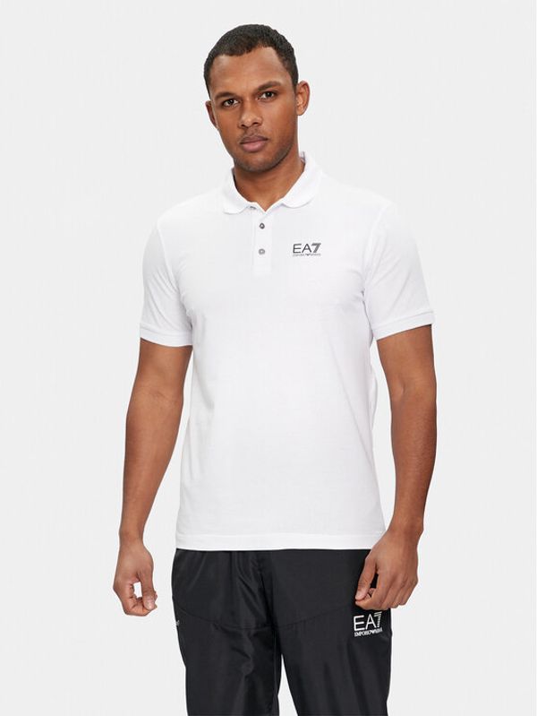 EA7 Emporio Armani EA7 Emporio Armani Polo majica 3DPF16 PJ03Z 1100 Bela Regular Fit