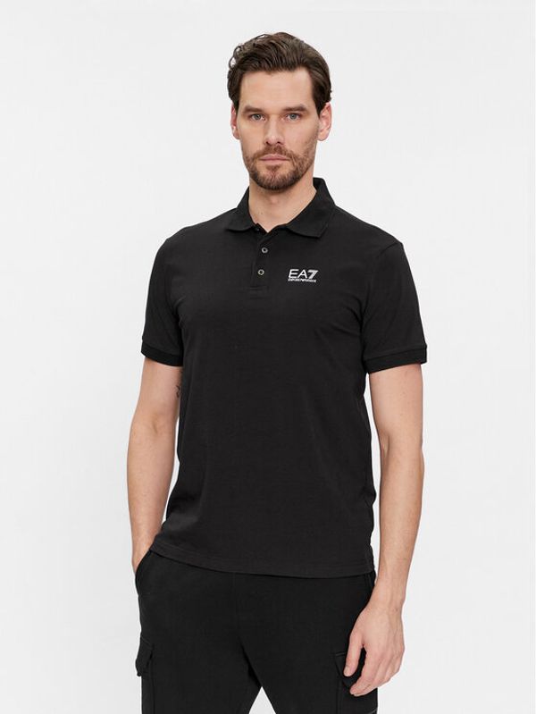 EA7 Emporio Armani EA7 Emporio Armani Polo majica 3DPF16 PJ03Z 1200 Črna Regular Fit