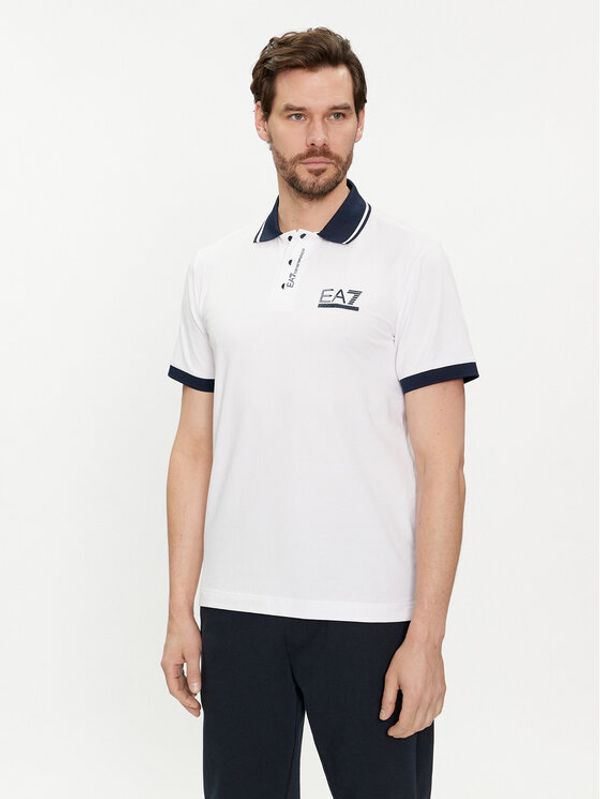 EA7 Emporio Armani EA7 Emporio Armani Polo majica 3DPF17 PJ03Z 1100 Bela Regular Fit