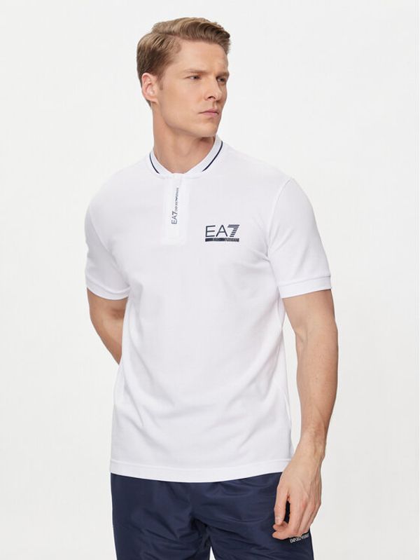 EA7 Emporio Armani EA7 Emporio Armani Polo majica 3DPF18 PJ04Z 1100 Bela Regular Fit