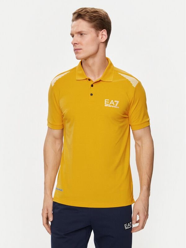 EA7 Emporio Armani EA7 Emporio Armani Polo majica 3DPF51 PJULZ 1680 Oranžna Regular Fit