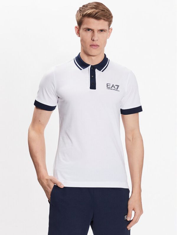 EA7 Emporio Armani EA7 Emporio Armani Polo majica 3RPF17 PJ03Z 1100 Bela Regular Fit