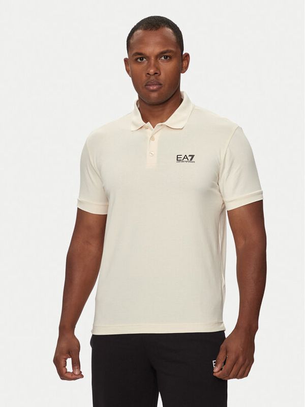 EA7 Emporio Armani EA7 Emporio Armani Polo majica 8NPF14 PJVQZ 1713 Bež Regular Fit