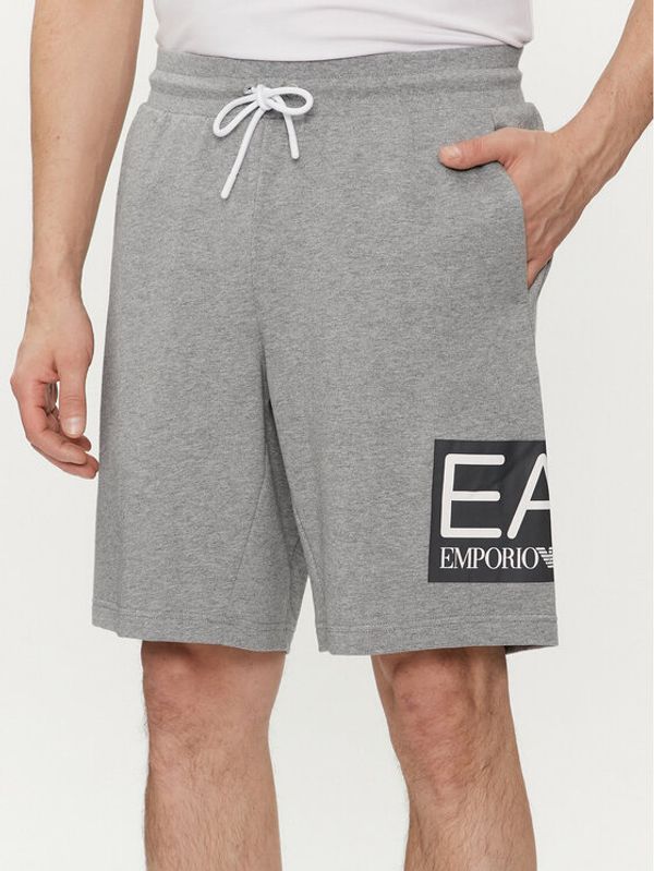 EA7 Emporio Armani EA7 Emporio Armani Športne kratke hlače 3DPS63 PJ05Z 3905 Siva Regular Fit