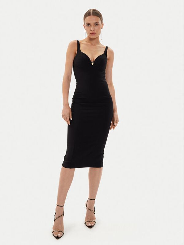 Elisabetta Franchi Elisabetta Franchi Cocktail obleka AB-711-46E2-V360 Črna Slim Fit