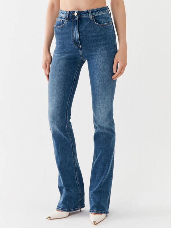 Elisabetta Franchi Elisabetta Franchi Jeans hlače PJ-26I-36E2-V350 Modra Flare Fit