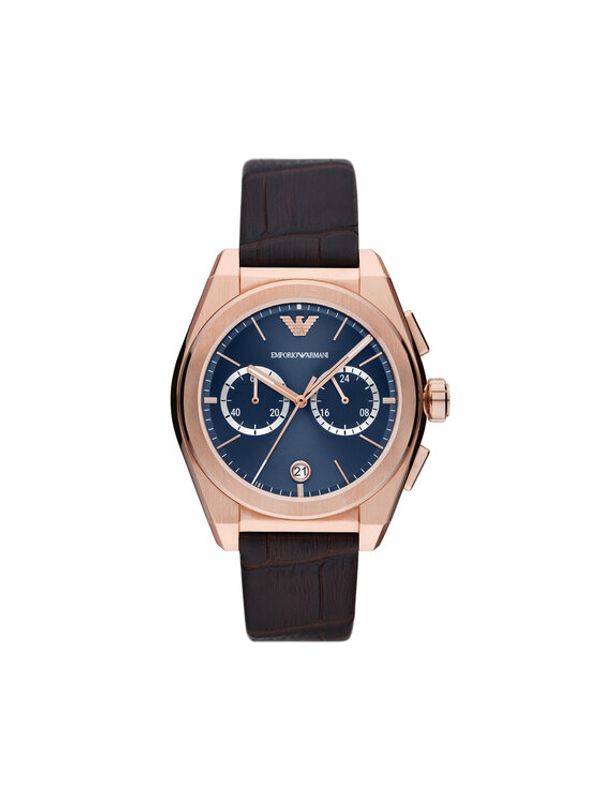 Emporio Armani Emporio Armani Ročna ura Federico AR11563 Rjava