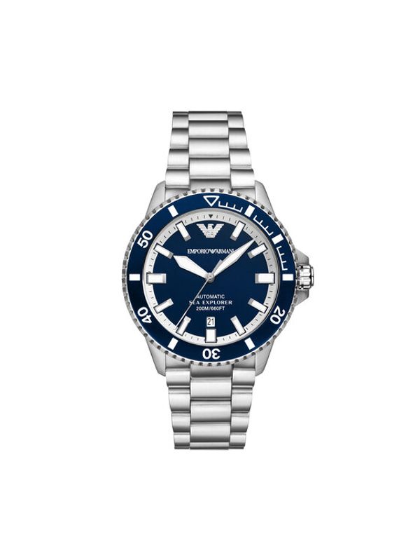 Emporio Armani Emporio Armani Ročna ura Sea Explorer AR60079 Srebrna