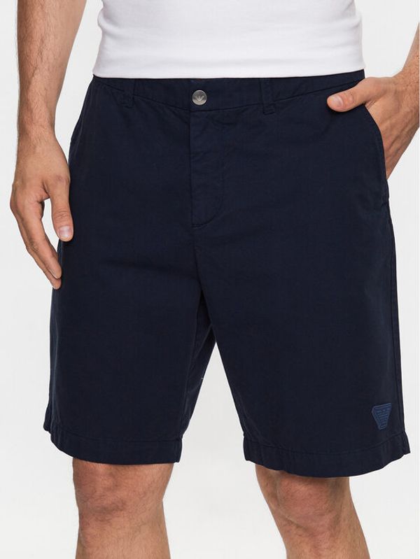 Emporio Armani Underwear Emporio Armani Underwear Kratke hlače iz tkanine 211824 3R471 06935 Mornarsko modra Regular Fit