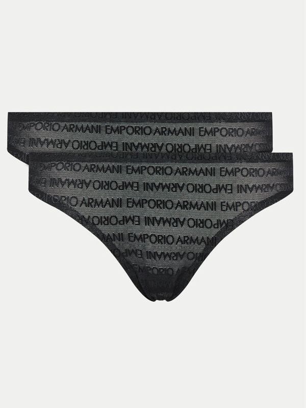 Emporio Armani Underwear Emporio Armani Underwear Set 2 parov brazilskih spodnjih hlačk 163333 3F204 00020 Črna