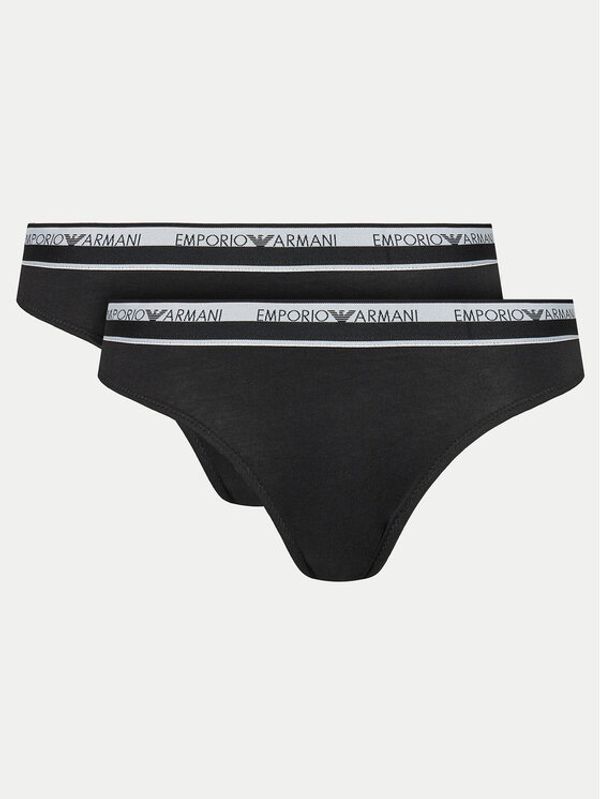 Emporio Armani Underwear Emporio Armani Underwear Set 2 parov brazilskih spodnjih hlačk 163334 4R227 00020 Črna