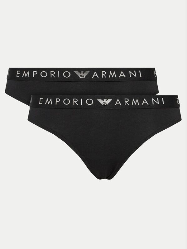 Emporio Armani Underwear Emporio Armani Underwear Set 2 parov brazilskih spodnjih hlačk 163337 4F227 00020 Črna