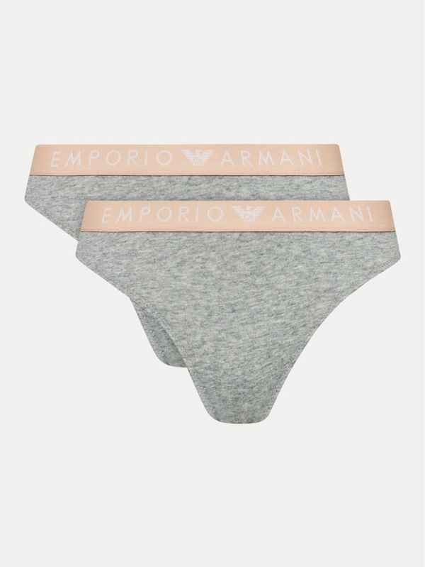 Emporio Armani Underwear Emporio Armani Underwear Set 2 parov brazilskih spodnjih hlačk 163337 4F227 00948 Siva