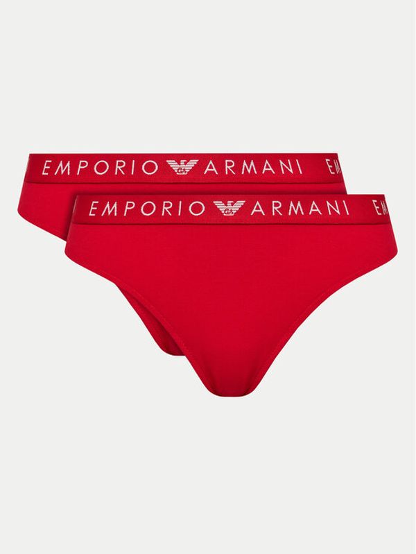 Emporio Armani Underwear Emporio Armani Underwear Set 2 parov brazilskih spodnjih hlačk 163337 4F227 10374 Rdeča