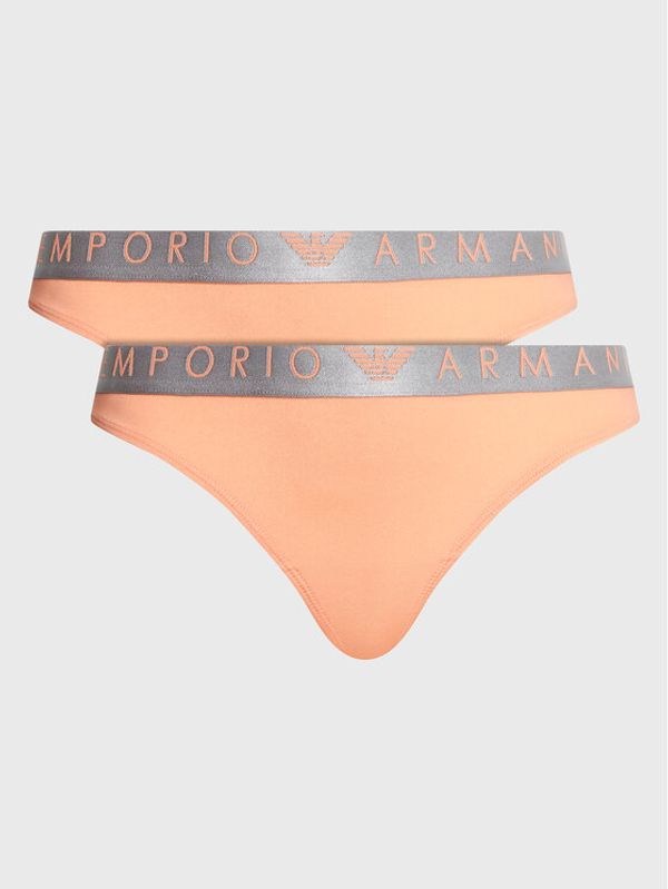 Emporio Armani Underwear Emporio Armani Underwear Set 2 parov klasičnih spodnjih hlačk 163334 3R235 02662 Oranžna