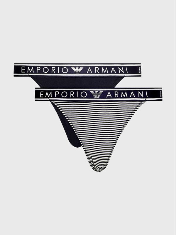Emporio Armani Underwear Emporio Armani Underwear Set 2 parov tangic 164522 3R219 21136 Mornarsko modra