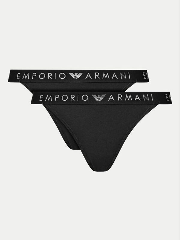 Emporio Armani Underwear Emporio Armani Underwear Set 2 parov tangic 164522 4F227 00020 Črna