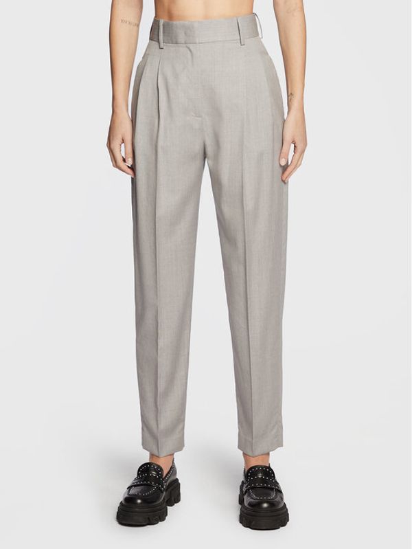 Fabiana Filippi Fabiana Filippi Hlače iz tkanine PAD222W379 Siva Regular Fit