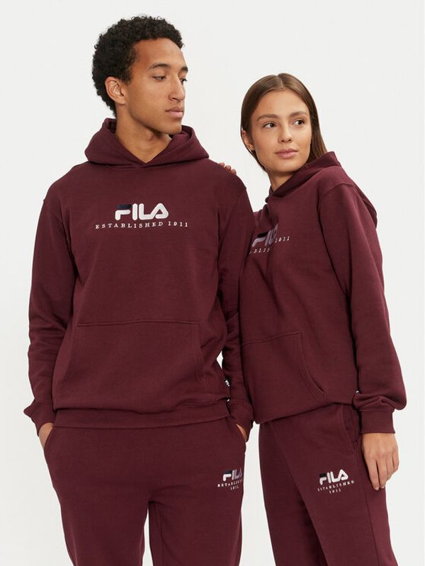 Fila Fila Jopa Unisex Brunssum FAU0145 Bordo rdeča Regular Fit