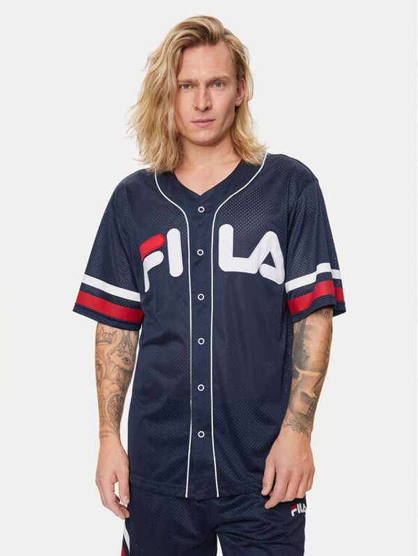 Fila Fila Majica FAM0652 Mornarsko modra Relaxed Fit