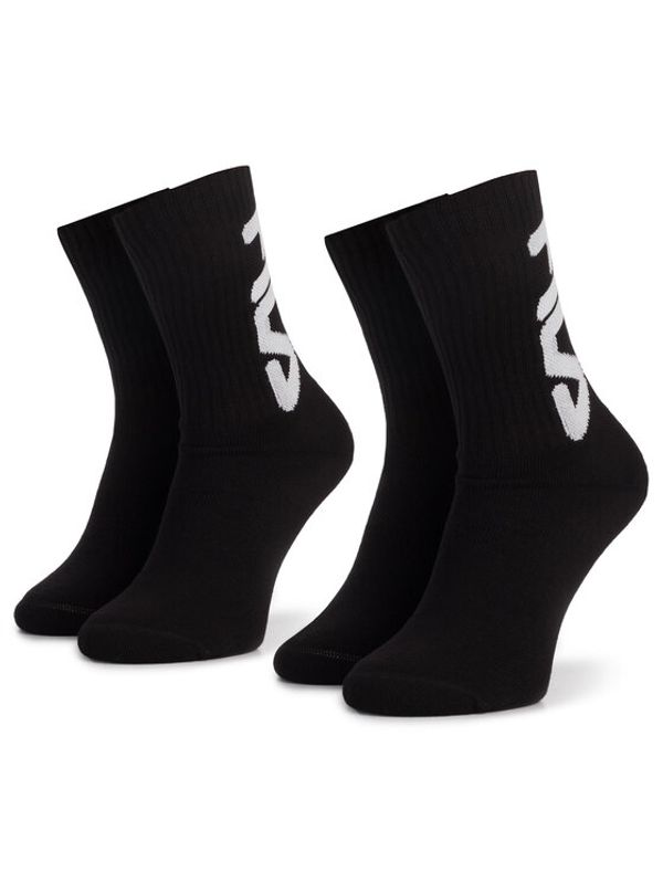 Fila Fila Set 2 parov nisex visokih nogavic u Calza F9598 Črna