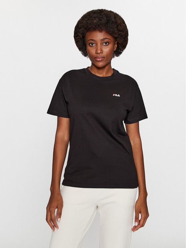 Fila Fila Set dveh majic FAW0139 Črna Regular Fit