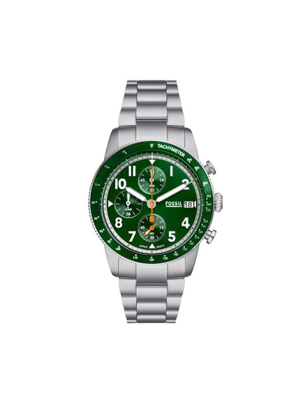 Fossil Fossil Ročna ura Sport Tourer Chronograph FS6048 Srebrna