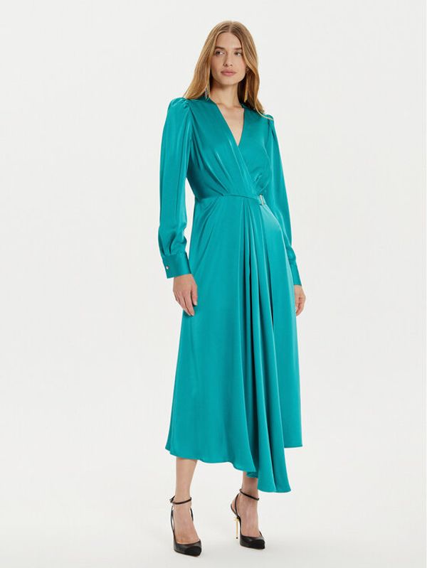 Fracomina Fracomina Cocktail obleka FR24WD3002W41101 Zelena Regular Fit