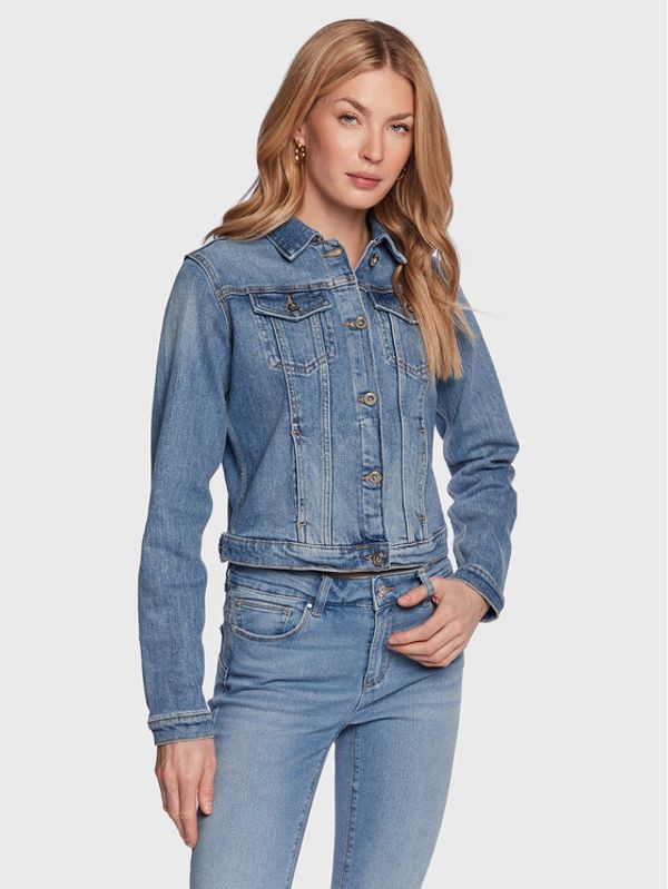 Fracomina Fracomina Jeans jakna FP23SJ4001D40102 Modra Regular Fit