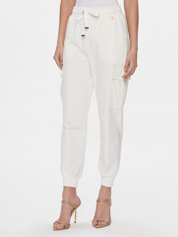 Fracomina Fracomina Jogging hlače FR24SVC004F432R1 Écru Regular Fit